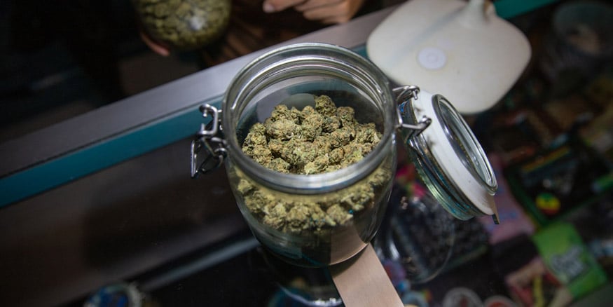 burping cannabis jar