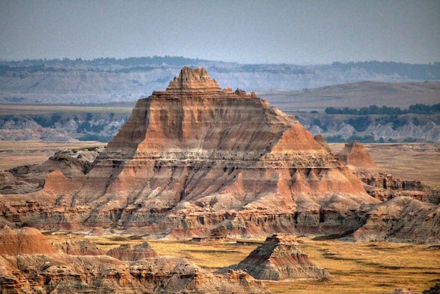Desert mountain in a national park