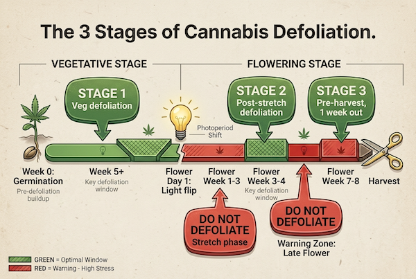 cannabis defoliation and timing chart